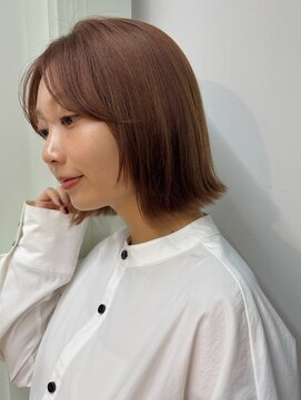 ガーデン 銀座(GARDEN) ボブ ぷつっと 顔まわりカット 前髪カット 外はね ストレート