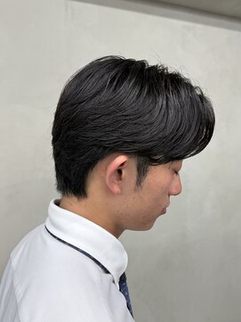 ニコ トウキョウ ロジック(nico TOKYO Logic) メンズセンターパートニュアンスパーマアップバング