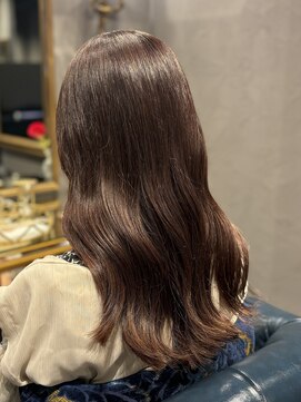 ナチュラルブラウン×巻き髪