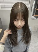 黒髪カタログ/クラゲヘアー/オリーブグレー/一宮/レイヤーカット