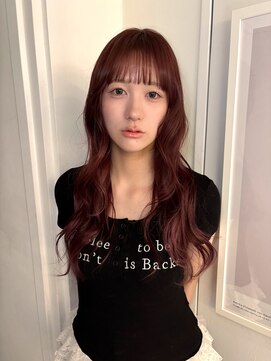 シータ(sheta) 【表参道sheta/riria】ブリーチなしダブルカラーワインレッド