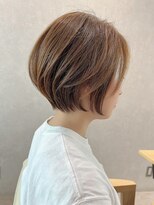 パークバイアンアミ(PARC by Un ami)&nbsp;《30代40代》ミルキーベージュ丸みショートボブ【浦野】