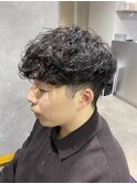外人風パーマ