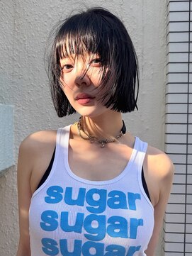 キャロルガーデンズ ボコカ 表参道(Carroll Gardens bococa) モードなミニボブ×シースルーバング