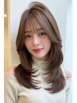 ノイエ 原宿 北参道(NoIE) ハッシュカットシースルーバングフレンチバングレイヤーカット