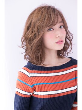 ヘアーアンドファッションシオミエイチ (hair＆fashion shiomi H) 【shiomi H】柔らか毛先ふんわりミディアムスタイル