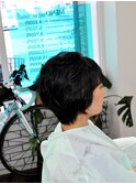 くせ毛活かしのレイヤーショート