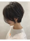くびれショート + パーマ