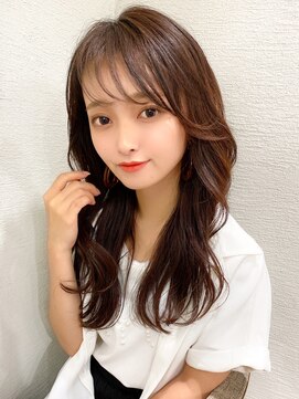 シルクレイ 吉祥寺店(Silk-lei) ふわ束前髪の小顔ピンクベージュ20代30代/Silk-lei吉祥寺