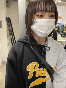 ノラ シブヤ(NORA) ワイドバング、ボブ、ミニボブ、顔まわりレイヤー【木原】