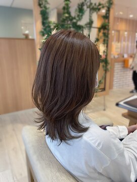 アドラーブル 長岡リップス旭岡店(adorable) 艶髪アッシュベージュ☆くびれミディヘア×20代30代