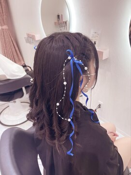 クラン 梅田店(clan) 編み込みハーフツイン