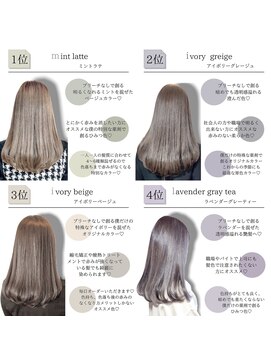 ロンド ルージュ 銀座店(Lond rouge) ブリーチなしオリジナルカラー