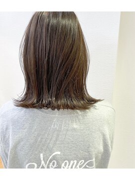 ロンドアベニール 北千住(Lond avenir) 切りっぱなしボブ　グレージュ　西田大樹