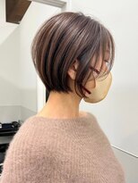 ジルブラン(JIL BLAN)&nbsp;ハイライトバレイヤージュダブルカラーショートカット30代40代