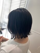 ルシードスタイル グローバルディー 稲毛店(LUCIDO STYLE GLOBAL.D)&nbsp;外ハネボブ/ペールブラック【稲毛】