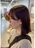 20代30代切りっぱなしストレートボブ