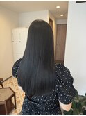 艶アッシュグレー×ロングヘア