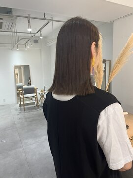 2195ヘアー 世田谷代田(2195hair) 地毛風カラー/切りっぱなし/地毛風ストレート/髪質改善