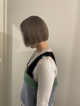 ユニコ(unico) グレージュ/シルバー/ダブルカラー