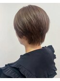 ハンサムショートヘア*ベージュブラウン*白髪染め*30代40代50代