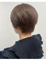 ケーツー心斎橋 クイーンズガーデン バイ ケーツー(K two QUEEN'S GARDEN by K two) ハンサムショートヘア*ベージュブラウン*白髪染め*30代40代50代