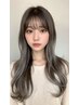 【ポイントストレートケア付】カット+前髪ストレート+プジョリトリートメント