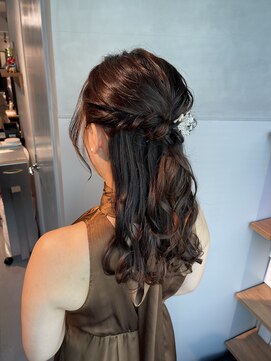 シャルムバイケンジ(Charm.by KENJE) 【ハーフアップ】結婚式/二次会//銀座/ヘアセット/成人式