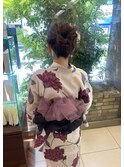浴衣アップスタイル