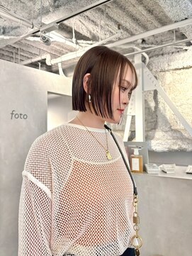 フォト 新宿三丁目(foto) ミディアム暗めカラーデザインカラーフェイスフレーミング