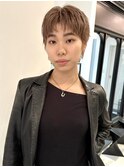【表参道sheta/中澤】小顔黒髪ショートワンレンネビージュ