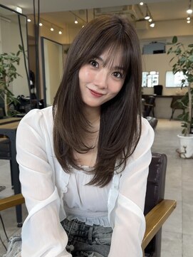 コート 表参道(Cote) 美髪レイヤーカット／顔まわりレイヤー／ロングレイヤ 一/前髪