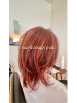 アンダーカバー UNDERCOVER&nbsp;30代_40代_肩はねレイヤー_ミディアム_ピンク_髪質改善