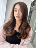 ロングレイヤー×女っぽウェーブ