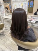 【ナチュラル艶髪】こっくりチョコレートブラウンロング 八戸