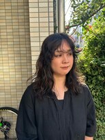 オルセン(OLSEN) 外国人風パーマ/ミディアム/グレージュ/ハイレイヤー/ニュアンス