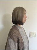 大人のエンドカラーボブ