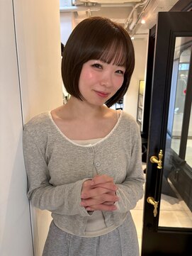 シータ(sheta) 【表参道sheta/riria】オリーブベージュボブ