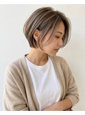 ショートカット/顔まわりカット/ハイライト/髪質改善/白髪ぼかし