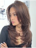 ブリーチハイライト髪質改善ダブルカラーレイヤーカット