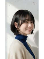 コートフィールエー(CO_T feel.a) 今っぽさ全開!丸みショートボブ×シースルーバング