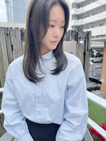 ミント(mint)&nbsp;オリーブグレー/オリーブカラー/レイヤーカット