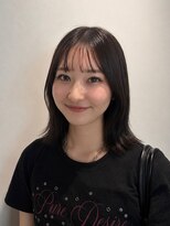 トリッカ シブヤ(TRICCA SHIBUYA)&nbsp;外はねミディアムボブ韓国ヘア