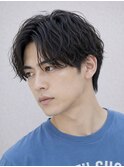 Haleニュアンスパーマリバースセンターパートフェザーパーマ原宿