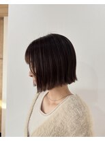 サロン(SALON)&nbsp;ミニボブ/マロンベージュ/秋カラー