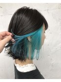 【KoMoNo】インナーカラー×スカイブルー【RIN】