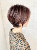 ピンクラベンダー☆耳かけショート