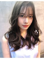 リークフー(Ree cu fuu)&nbsp;シースルーバングと大人可愛い波打ちセミロング
