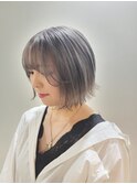 【零也】外ハネボブ×ホワイトグレージュ
