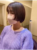 コンパクトな前上りミニボブ